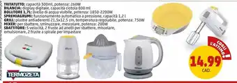 Tritatutto - bilancia -bollitore 1,7l - spremiagrumi - grill - mixer - sbattitore
