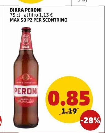 PENNY Birra peroni offerta