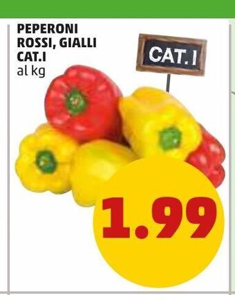 PENNY Peperoni rossi, gialli offerta