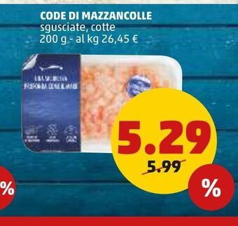 PENNY Code di mazzancolle offerta