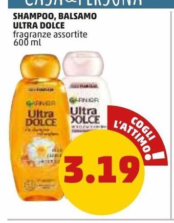 Shampoo, balsamo ultra dolce garnier