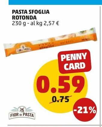 PENNY Pasta sfoglia rotonda offerta