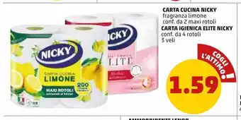 PENNY Carta cucina nicky offerta