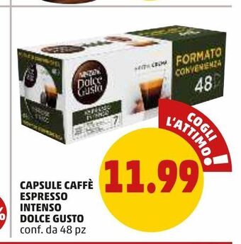 PENNY Capsule caffè espresso intenso dolce gusto offerta