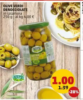 PENNY Olive verdi denocciolate ortomio offerta