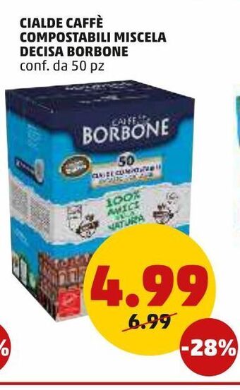PENNY Cialde caffè compostabili miscela decisa borbone offerta