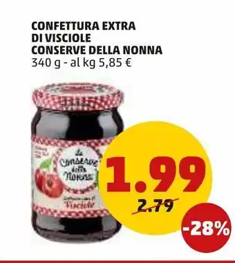 PENNY Confettura extra di visciole conserve della nonna offerta
