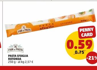 PENNY Pasta sfoglia rotonda offerta