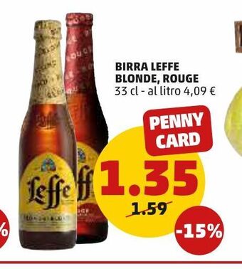PENNY Birra leffe blonde, rouge offerta