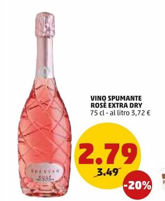 Vino spumante rose extra dry