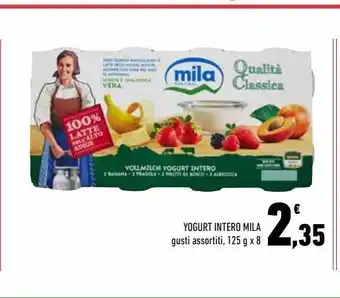 Conad Yogurt intero mila gusti assortiti 125g x8 offerta