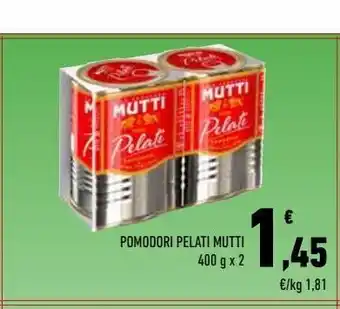 Conad Pomodori pelati mutti 400g x2 offerta