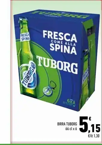 Conad Birra tuborg 66cl x6 offerta