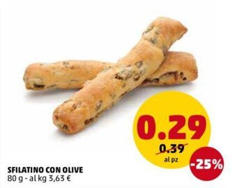 PENNY Sfilatino con Olive 80 g offerta