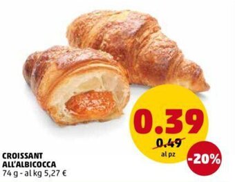 PENNY Croissant All'Albicocca 74 g offerta