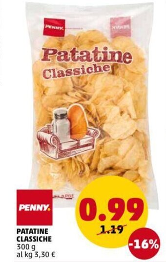 PENNY Penny Patatine Classiche 300 g offerta