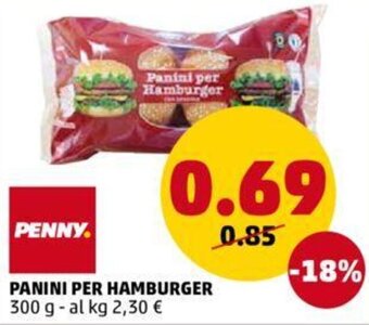 PENNY Penny Panini per Hamburger 300 g offerta
