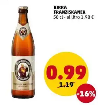 PENNY Franziskaner Birra 50 cl offerta
