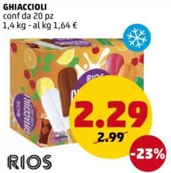 PENNY Ghiaccioli 20 pz 1,4 kg offerta