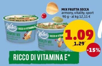 PENNY Welless Mix Frutta Secca 90 g offerta