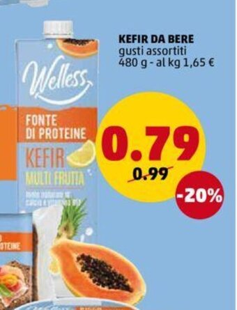 PENNY Welless Kefir da Bere 480 g offerta