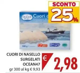 Ocean47 Cuori di Nasello Surgelati 300 gr
