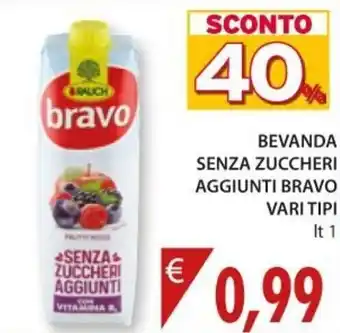 Rauch Bravo Bevanda Senza Zuccheri Aggiunti vari tipi 1 lt
