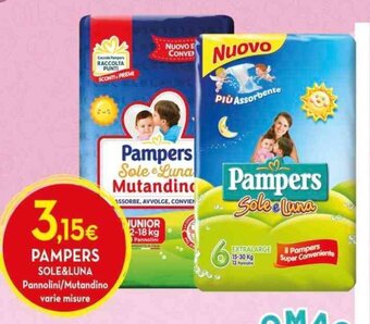 Pampers Sole & Luna Pannolini/Mutandino varie misure