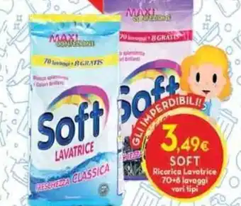 Soft Ricarica Lavatrice 70+6 lavaggi vari tipi