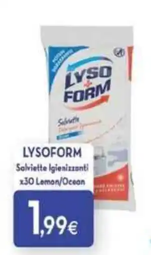 Proshop Lysoform Salviette Igienizzanti x30 Lemon/Ocean offerta