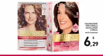 Spazio Conad Colorazione per capelli excellence l'oreal varie nuances offerta