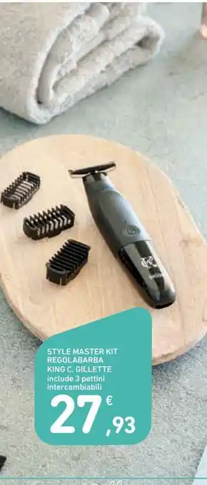 Spazio Conad Style master kit regolabarba king c. gillette offerta