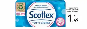 Spazio Conad Veline tutti giorni scottex 2 veli 140 pezzi offerta