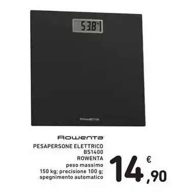 Spazio Conad Pesapersone elettrico rowenta bs1400 offerta