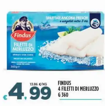 Deco Superfreddo Findus 4 filetti di merluzzo offerta