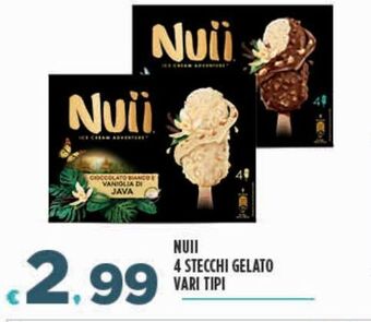 Nuii 4 stecchi gelato vari tipi