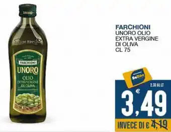 SeBón Supermercati Farchioni unoro olio extra vergine di olivia offerta