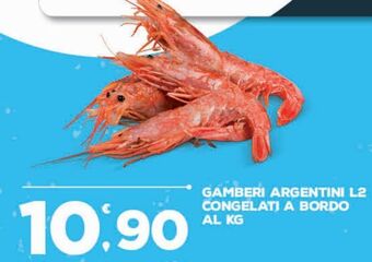 Deco Superfreddo Gamberi argentini l2 congelati a bordo offerta
