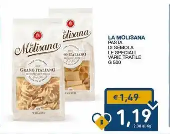 SeBón Supermercati La molisana pasta di semola le speciali varie trafile offerta
