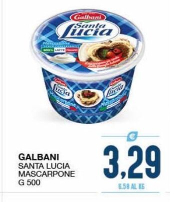 SeBón Supermercati Galbani santa lucia mascarpone g 500 offerta