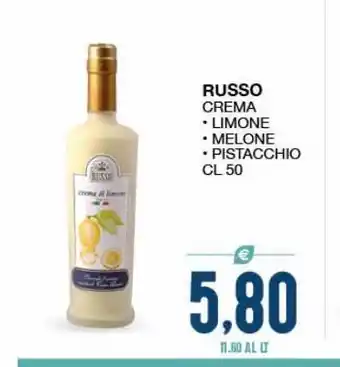 Russo crema limone/melone/pistacchio