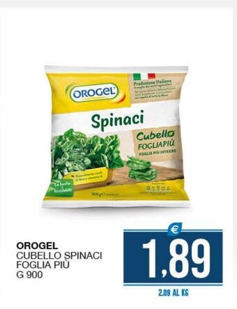 SeBón Supermercati Orogel cubello spinaci foglia piu offerta