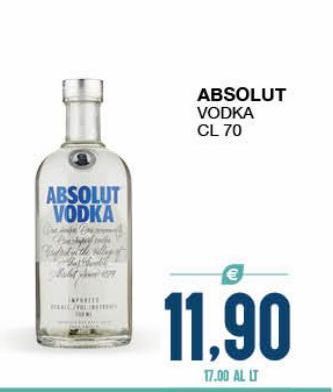 Absolut vodka
