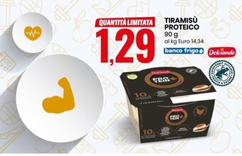 Eurospin Dolciando Tiramisù Proteico 90 g offerta