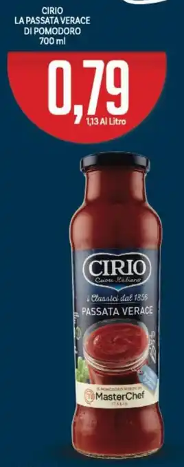 Supermercati Piccolo Cirio La Passata Verace Di Pomodoro 700 ml offerta