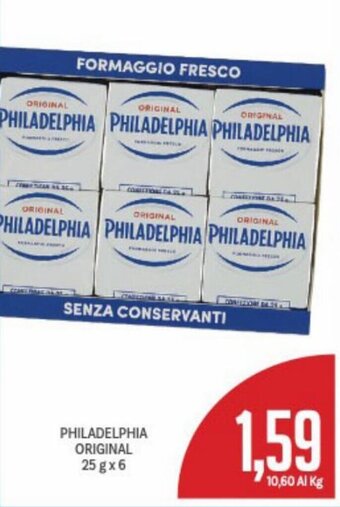 Supermercati Piccolo Philadelphia Original 25 g x 6 offerta