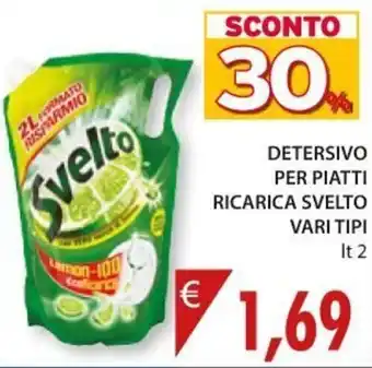 Svelto Detersivo per Piatti Ricarica Svelto vari tipi 2 lt