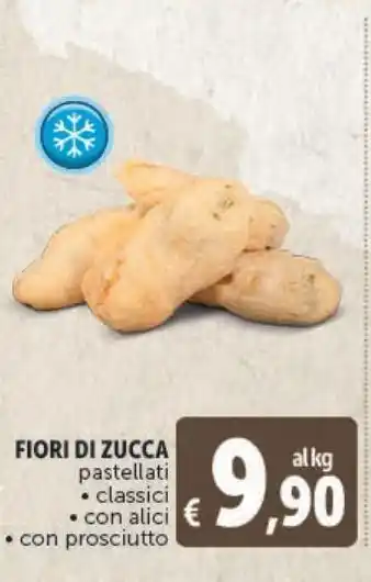 Deco Supermercati Fiori di zucca pastellati classici, con alici, con prosciutto l'etto offerta