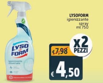 Lysoform igienizzante spray