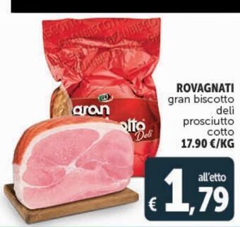 Rovagnati gran biscotto deli prosciutto cotto